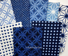 Load image into Gallery viewer, Blue Geo - Shibori Blues by Sevenberry
