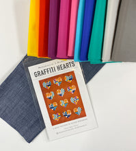 Load image into Gallery viewer, The Heights Bundle | Graffiti Hearts Quilt Kit