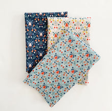 Load image into Gallery viewer, Wintertide | Pear Hearts with copper metallic on light blue