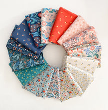 Load image into Gallery viewer, Wintertide | Peacock on linen with copper metallic