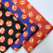 Load image into Gallery viewer, Haunted House | Pumpkin faces on orange