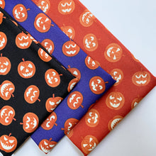 Load image into Gallery viewer, Haunted House | Pumpkin faces on purple