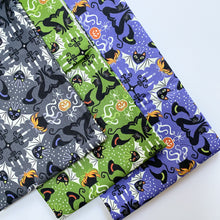 Load image into Gallery viewer, Haunted House | Hats, cats & bats on grey