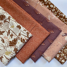 Load image into Gallery viewer, The natural earth tones in Lissee Teehee's Summer Folk are the perfect nod to the late summer/early fall season. Summer Folk features sophisticated wildflower showcase prints paired with smaller scale blenders. Available at globalfibershop.com.