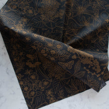 Load image into Gallery viewer, Gander the trees that produce the most beautiful of blooms, attracting lovely birds, butterflies, and bees to drink nectar, play in pollen, and seek shelter in their branches. Flowering trees features 13 prints on undyed organic cotton poplin. Sold at globalfibershop.com