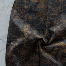 Load image into Gallery viewer, Gander the trees that produce the most beautiful of blooms, attracting lovely birds, butterflies, and bees to drink nectar, play in pollen, and seek shelter in their branches. Flowering trees features 13 prints on undyed organic cotton poplin. Sold at globalfibershop.com