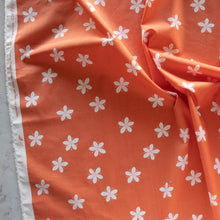 Load image into Gallery viewer, Gander the trees that produce the most beautiful of blooms, attracting lovely birds, butterflies, and bees to drink nectar, play in pollen, and seek shelter in their branches. Flowering trees features 13 prints on undyed organic cotton poplin. Sold at globalfibershop.com