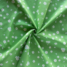 Load image into Gallery viewer, Gander the trees that produce the most beautiful of blooms, attracting lovely birds, butterflies, and bees to drink nectar, play in pollen, and seek shelter in their branches. Flowering trees features 13 prints on undyed organic cotton poplin. Sold at globalfibershop.com