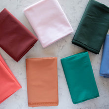 Load image into Gallery viewer, Global Fiber carries the full line of Birch 100% organic cotton solid fabrics. Birch cotton fabric has a beautiful drape in modern color palettes. Feel good about your purchase with eco-friendly organic cotton and dyes. Birch solids coordinate perfectly with prints from popular designers such as Charley Harper and Flowering Trees.