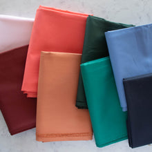 Load image into Gallery viewer, Global Fiber carries the full line of Birch 100% organic cotton solid fabrics.  Birch cotton fabric has a beautiful drape in modern color palettes. Feel good about your purchase with eco-friendly organic cotton and dyes.  Birch solids coordinate perfectly with prints from popular designers such as Charley Harper and Flowering Trees.