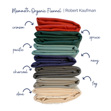 Load image into Gallery viewer, Mammoth Organic Flannel | Solids | Charcoal