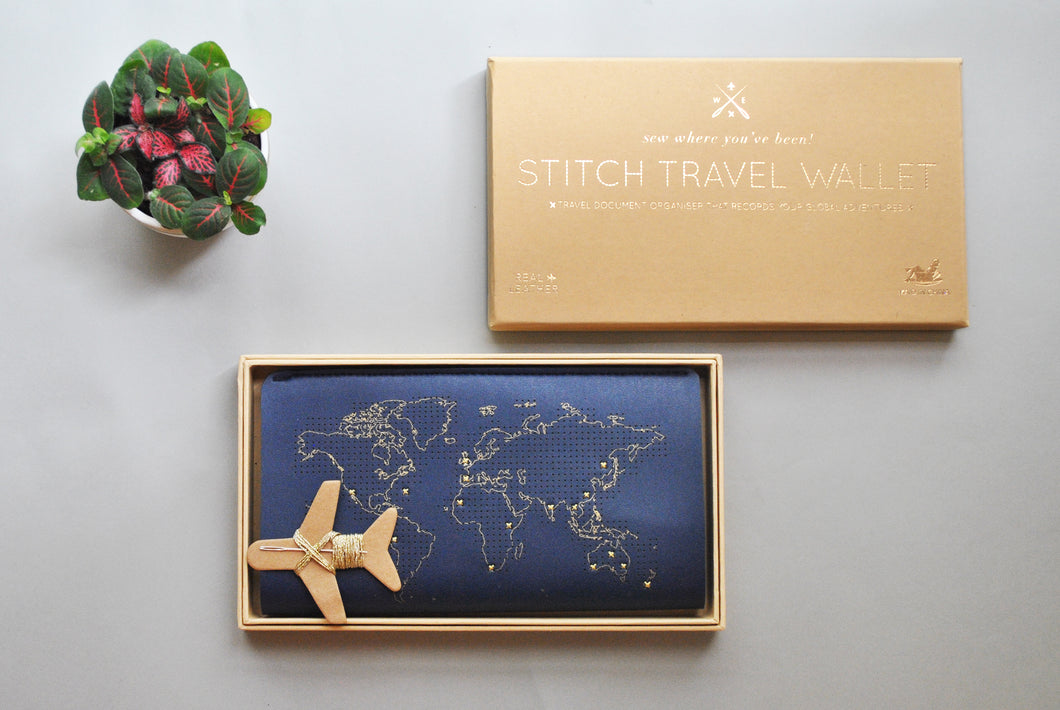 Stitch Where You've Been | Travel Wallet Kit