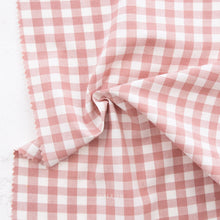 Load image into Gallery viewer, Camp Ginghams collection brings forth a classic woven style in gorgeous colors, reminiscent of retro camp uniforms. Think Moonrise Kingdom meets classic gingham! Camp Gingham is offering two sizes of yarn-dyed cotton gingham 3/8″ and 2.25″. Each size has a multitude of purposes from quilts, to apparel, to table settings! Sold at globalfibershop.com.