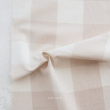 Load image into Gallery viewer, Camp Ginghams collection brings forth a classic woven style in gorgeous colors, reminiscent of retro camp uniforms. Think Moonrise Kingdom meets classic gingham! Camp Gingham is offering two sizes of yarn-dyed cotton gingham 3/8″ and 2.25″. Each size has a multitude of purposes from quilts, to apparel, to table settings! Sold at globalfibershop.com.