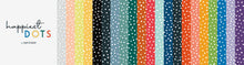 Load image into Gallery viewer, Happiest Dots from RJR Studio feature classic white polka dot prints on a backdrop of modern hues. Sold at globalfibershop.com.