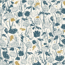 Load image into Gallery viewer, The natural earth tones in Lissee Teehee's Summer Folk are the perfect nod to the late summer/early fall season. Summer Folk features sophisticated wildflower showcase prints paired with smaller scale blenders.