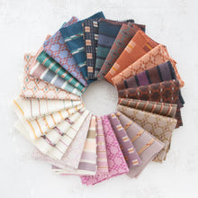 Load image into Gallery viewer, Monarch Grove Wovens collection is a stunning group of varied weight wovens, in color found in the Monarch Groves of the California Coast. All fabrics are yarn-dyed and woven into unique designs showing off a balance of color and texture. Available at globalfibershop.com.