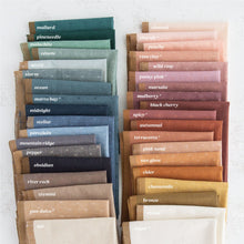 Load image into Gallery viewer, Sprout Wovens debut collection from Fableism Supply Company features 28 shades of yarn-dyed wovens in stunning earth tones inspired by natural elements . The small woven-X provides just enough texture to elevate this gorgeous substrate to the next level. Available at globafibershop.com.