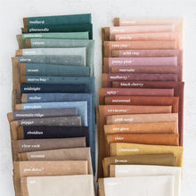 Load image into Gallery viewer, Sprout Wovens debut collection from Fableism Supply Company features 28 shades of yarn-dyed wovens in stunning earth tones inspired by natural elements . The small woven-X provides just enough texture to elevate this gorgeous substrate to the next level. Available at globafibershop.com.