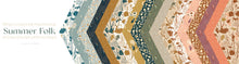 Load image into Gallery viewer, The natural earth tones in Lissee Teehee's Summer Folk are the perfect nod to the late summer/early fall season. Summer Folk features sophisticated wildflower showcase prints paired with smaller scale blenders. Available at globalfibershop.com.