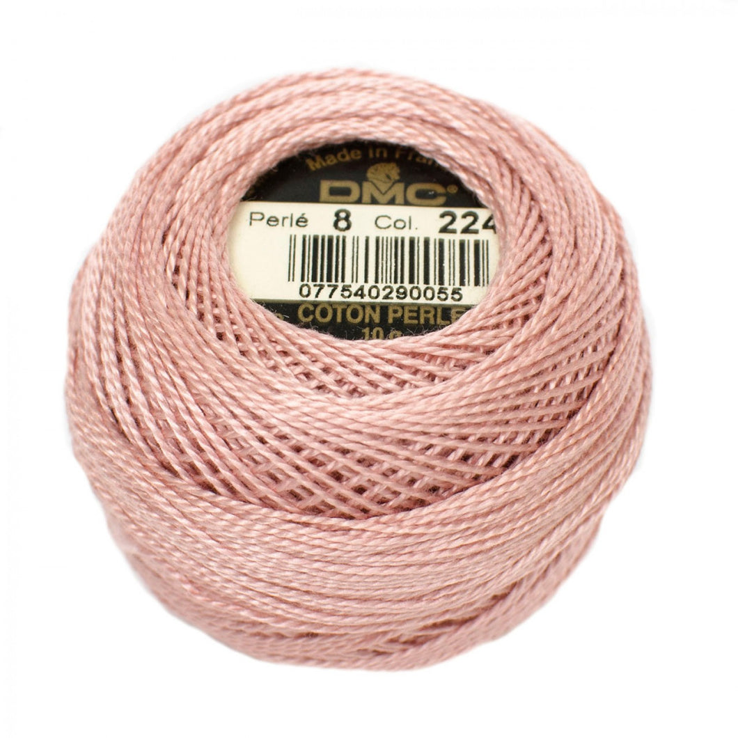 DMC | Pearl Cotton Thread Ball | Size 8 | Light Shell Pink