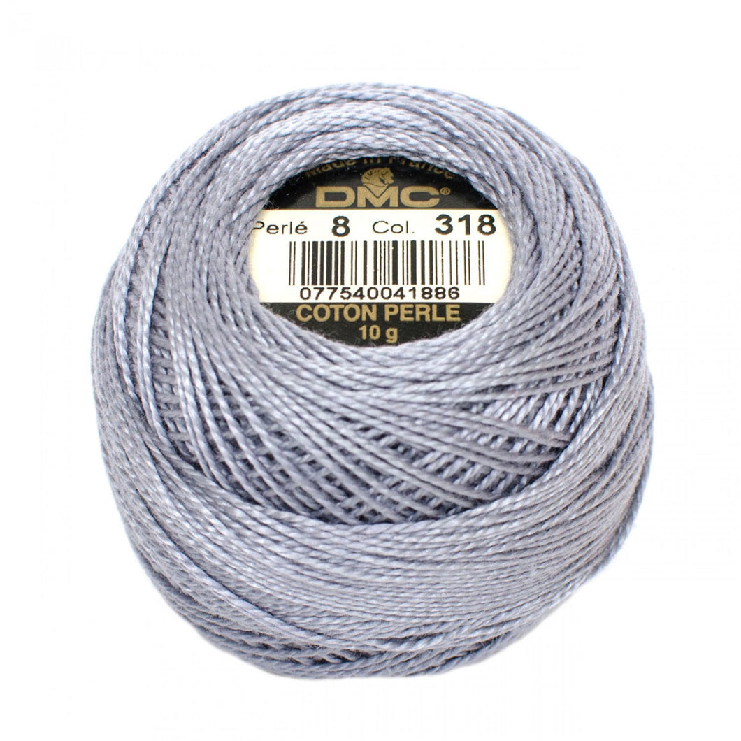 DMC | Pearl Cotton Thread Ball | Size 8 | Light Steel Gray