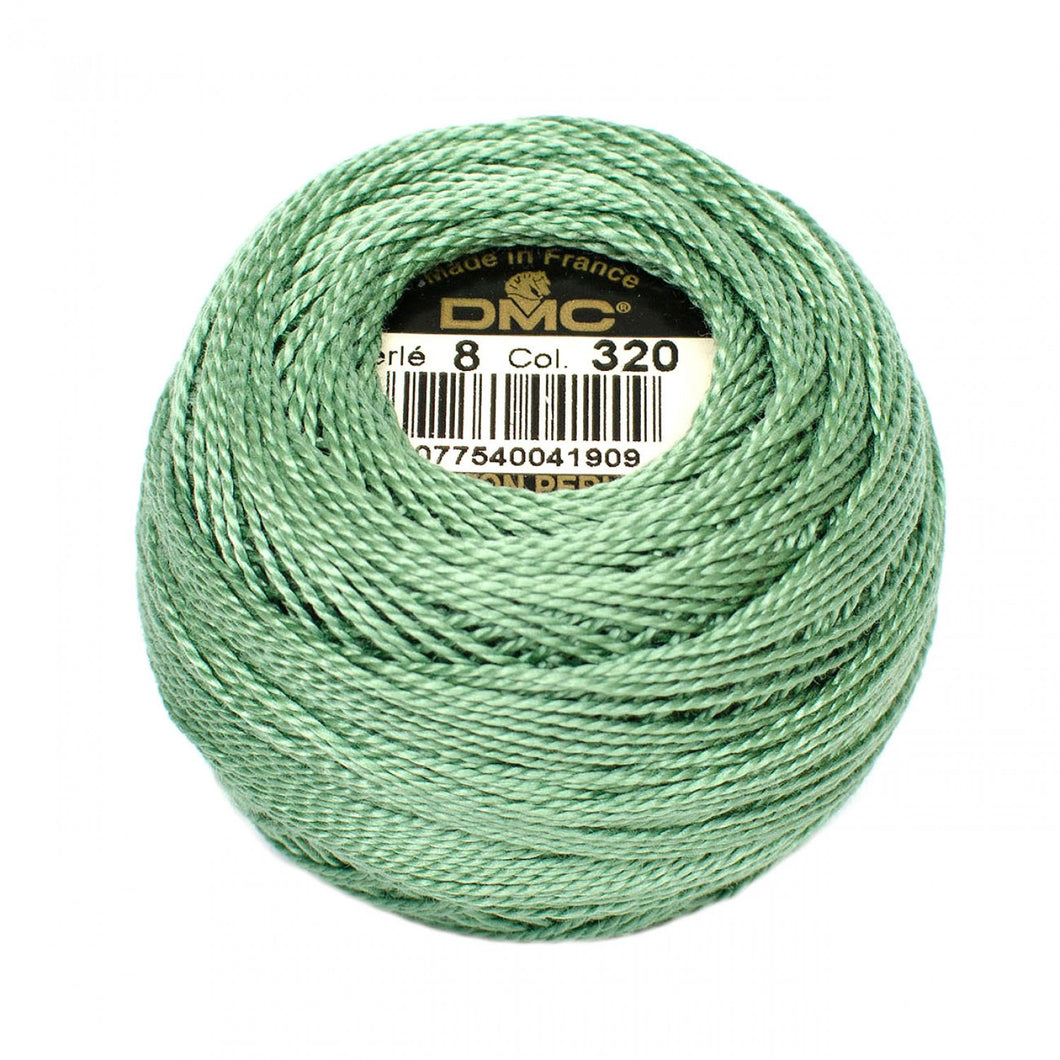 DMC | Pearl Cotton Thread Ball | Size 8 | Medium Pistachio Green