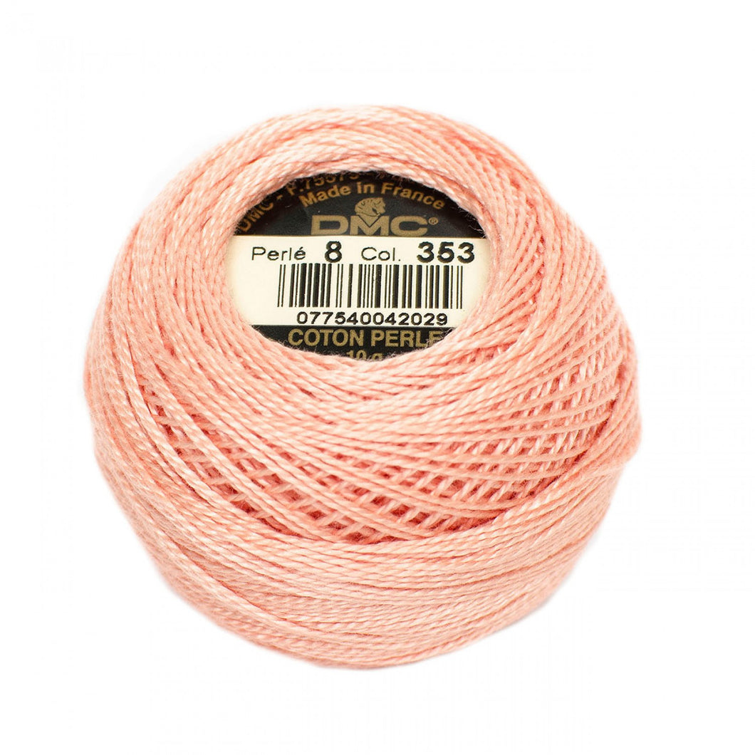 DMC | Pearl Cotton Thread Ball | Size 8 | Peach