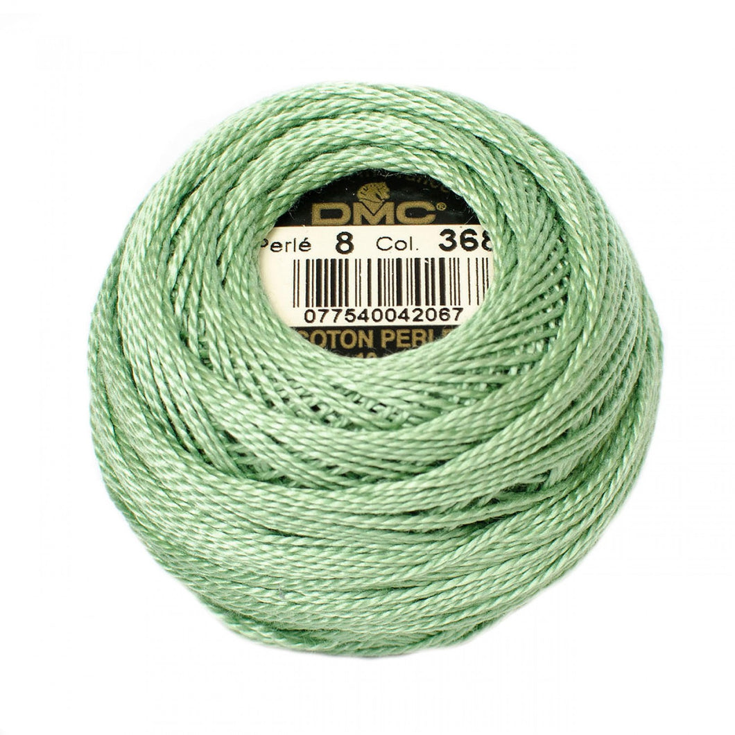 DMC | Pearl Cotton Thread Ball | Size 8 | Light Pistachio Green