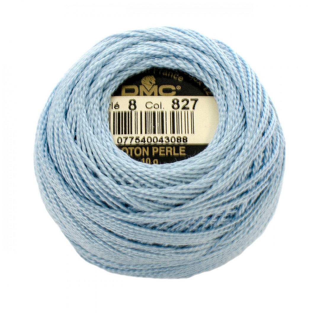 DMC | Pearl Cotton Thread Ball | Size 8 | Very Light Blue