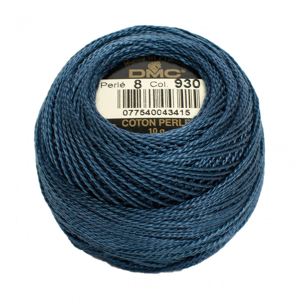 DMC | Pearl Cotton Thread Ball | Size 8 | Dark Antique Blue
