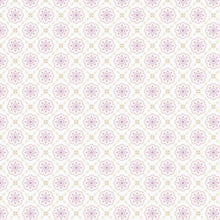 Load image into Gallery viewer, Pattern of small pink flowers on a white background.  From the Bohemian Spirit Collection by Dots &amp; Glory for Cloud9 Fabrics sold at globalfibershop.com.
