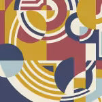 Load image into Gallery viewer, American Bold by Frank Lloyd Wright | Hoffman | Red/Navy
