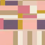 Load image into Gallery viewer, American Bold by Frank Lloyd Wright | Oak Park | Pink/Purple
