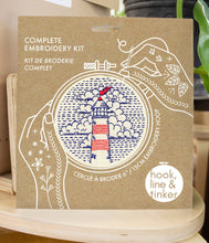 Load image into Gallery viewer, Hook, Line &amp; Tinker | Lighthouse Complete Embroidery Kit
