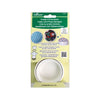 Clover Create-a-Pincushion sewing kit in its original packaging, featuring a white circular pincushion on a light green backing card with product instructions and examples. Sold at globalfibershop.com