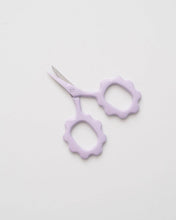 Load image into Gallery viewer, Lavender Scallop Handle Embroidery Scissors
