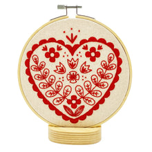 Load image into Gallery viewer, Hook, Line &amp; Tinker | Nordic Heart Complete Embroidery Kit
