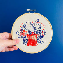 Load image into Gallery viewer, Hook, Line &amp; Tinker | Octopus Knitting Complete Embroidery Kit
