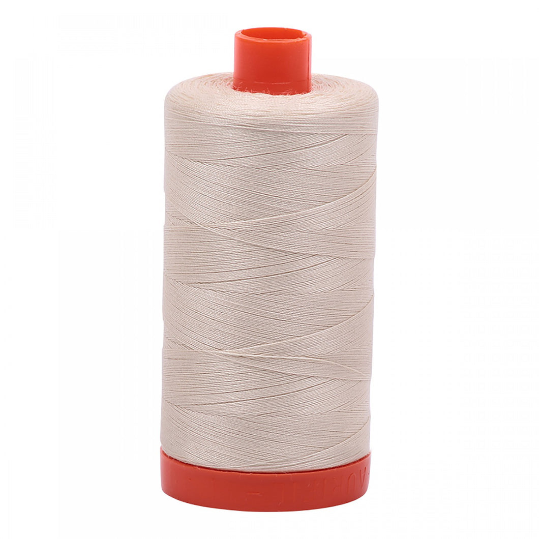Aurifil | Mako Cotton Thread Solid 50 wt | Light Beige