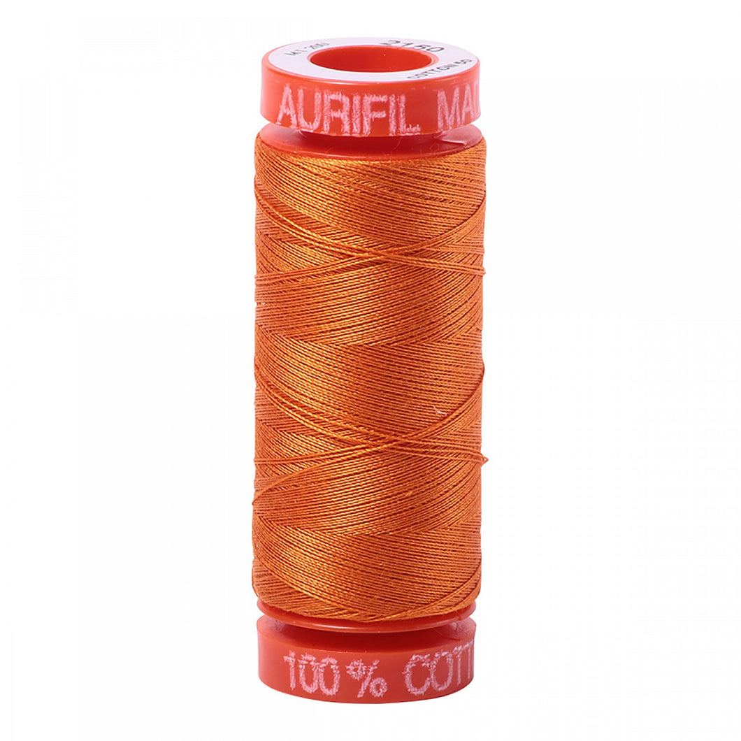 Aurifil | Mako Cotton Thread Solid 50 wt | Pumpkin | 220 yds