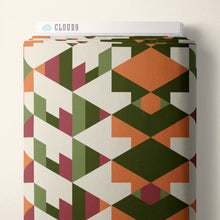 Load image into Gallery viewer, American Bold by Frank Lloyd Wright | Hollyhock | Orange/Green
