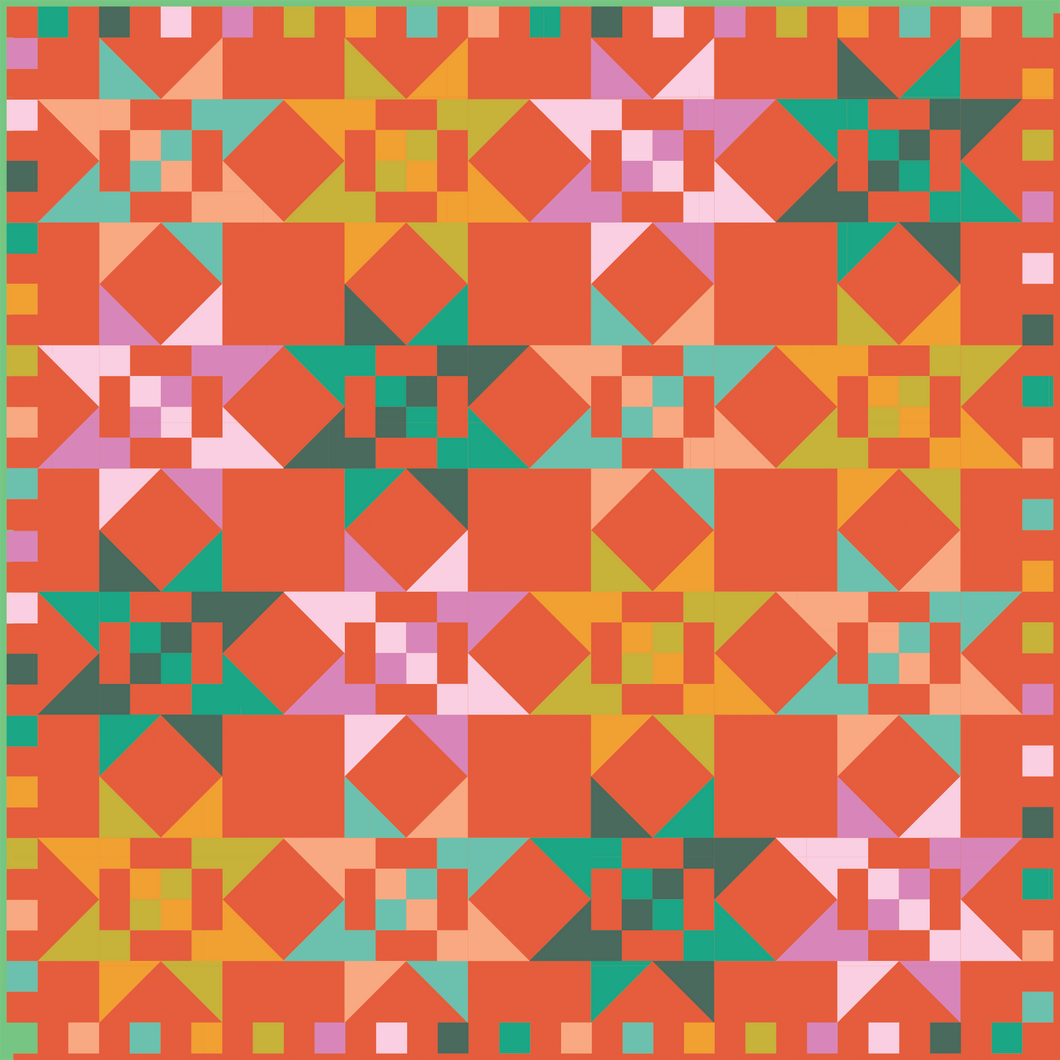 Fat Quarter Stars Quilt Kit by Suzy Quilts | Spiced Glow