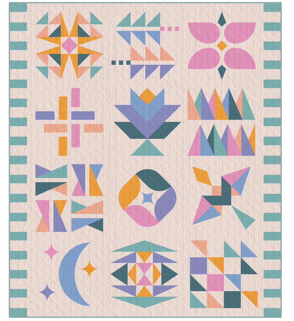 Hand+Soul 2026 Block of Month by Eudaimonia Studio | Sunset Fjord | PREORDER - please read full description before ordering