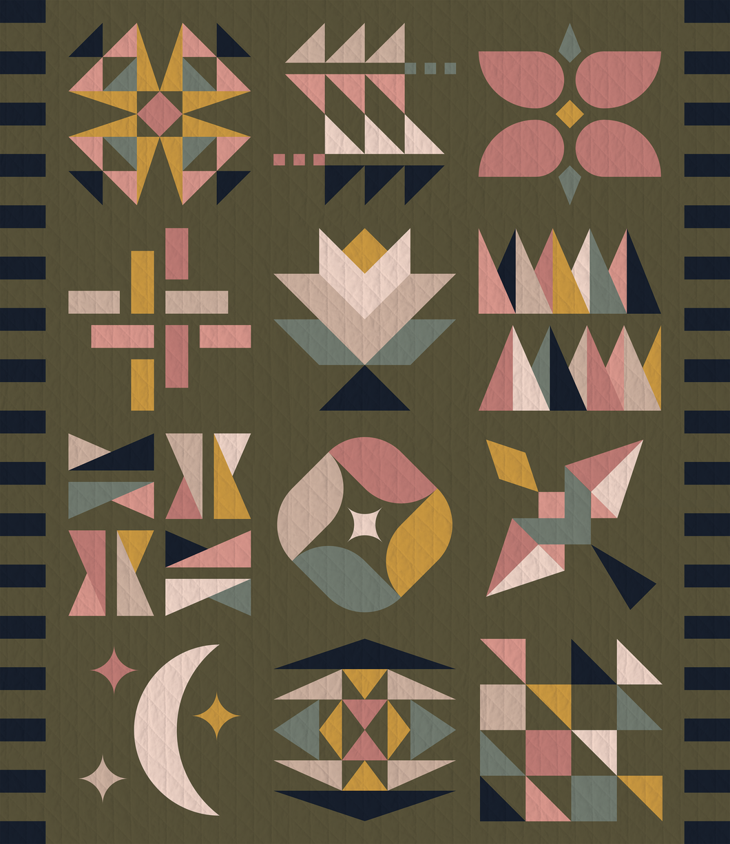 Hand+Soul 2026 Block of Month by Eudaimonia Studio | Mossy Forest | PREORDER - please read full description before ordering