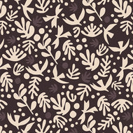 Duval features subtle tonal prints and bold graphic designs in a palette of cool neutrals and rich shades of navy, cream, black and soft lavenders and pale blues. Available at globalfibershop.com