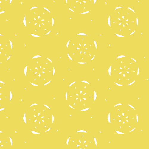 Citrus hue print with abstract citus shape