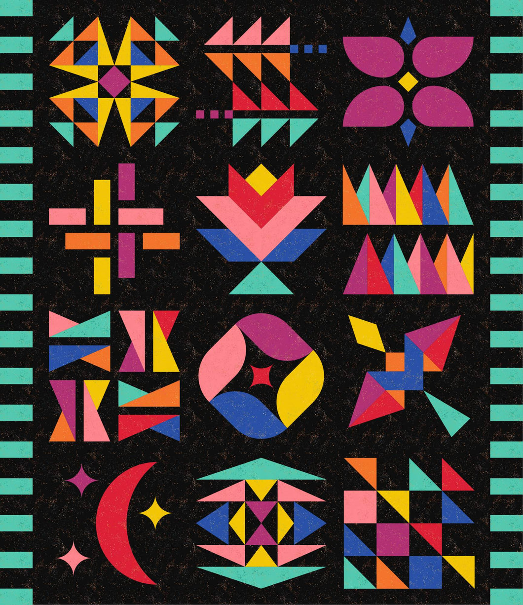 Hand+Soul 2026 Block of Month by Eudaimonia Studio | Speckled Neon -  Limited Edition | PREORDER - please read full description before ordering