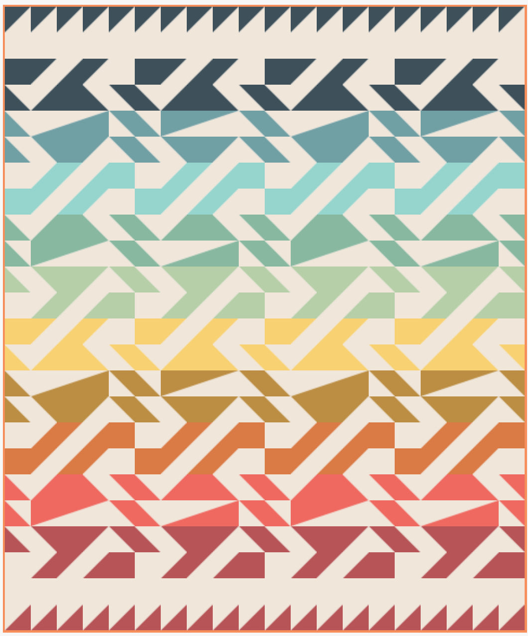 Voyage Quilt Kit: Multi (Warm & Cool Combo)