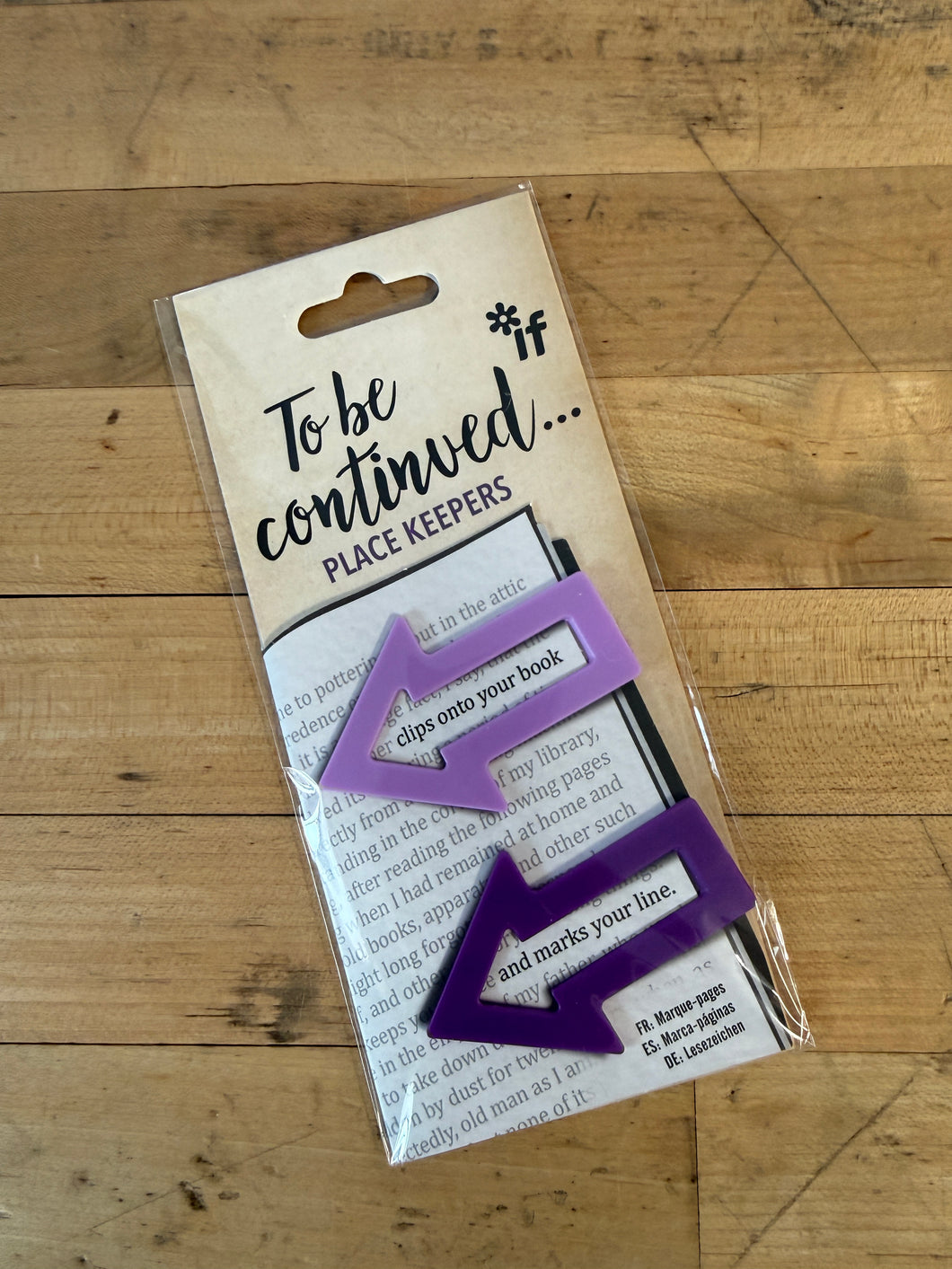 To Be Continued Place Keeper | Book Mark